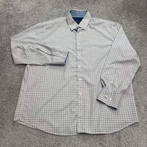 Construct Slim Fit Shirt Mens XL Purple Plaid 4 Way Stretch Moisture Wicking